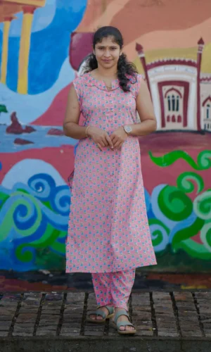 Pink Floral Co Ord Set