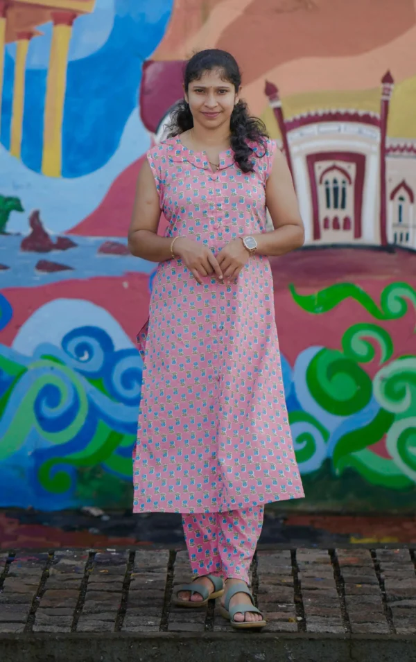 Pink Floral Co Ord Set