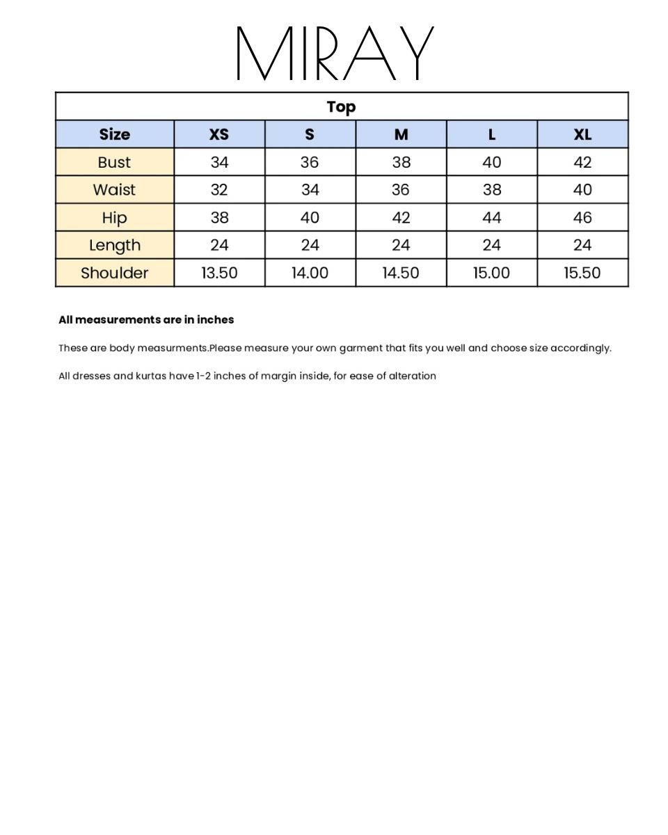 Black Cotton Block Print Short Top for Women | MIRAY - Image 6