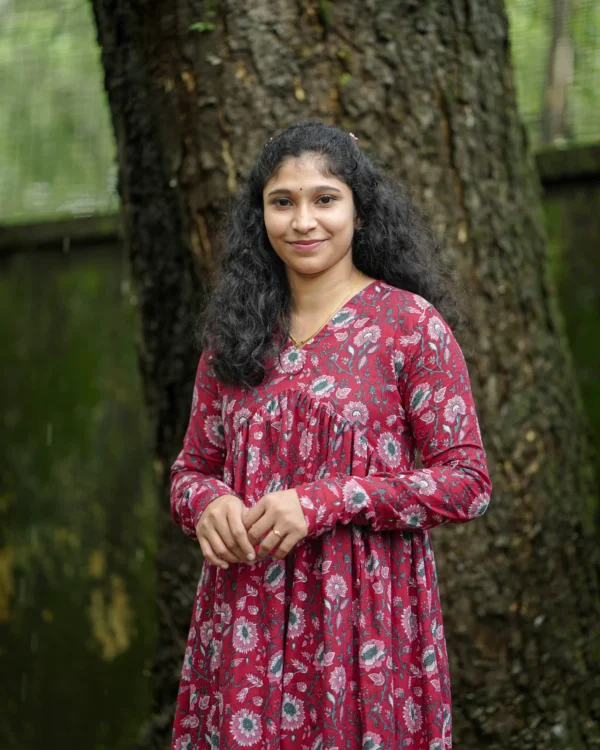 MIRAY’s Aliya Cut Co-Ord Set – Red Floral Cotton Kurta & Pant Set for Effortless Elegance - Image 3
