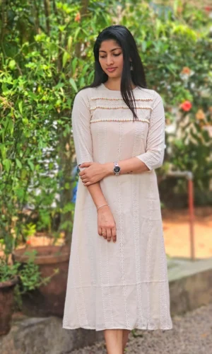 Pure Cotton Kotta Kurti with Lace Detailing