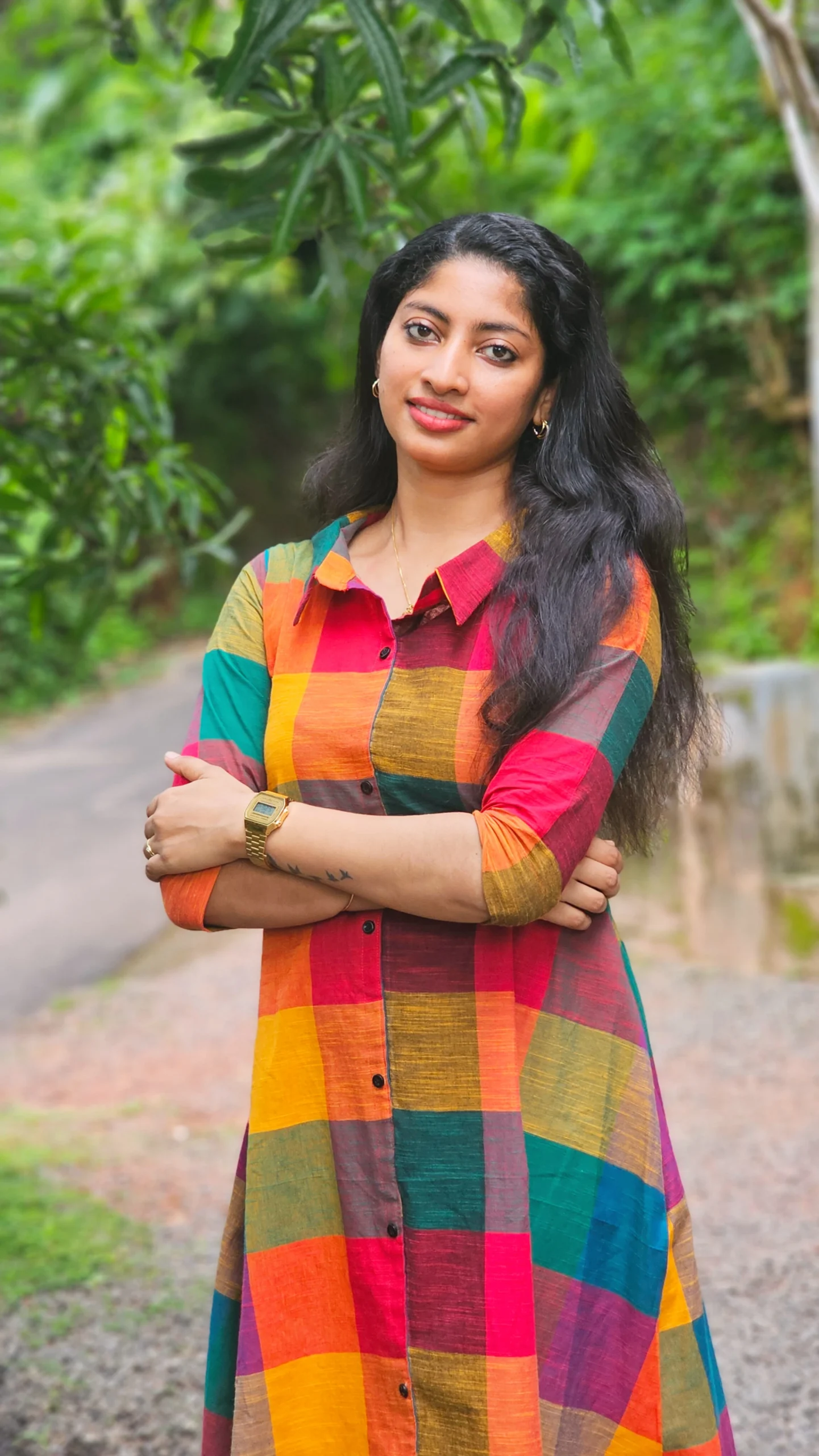 Madras Kattam Shirt Dress - Image 2
