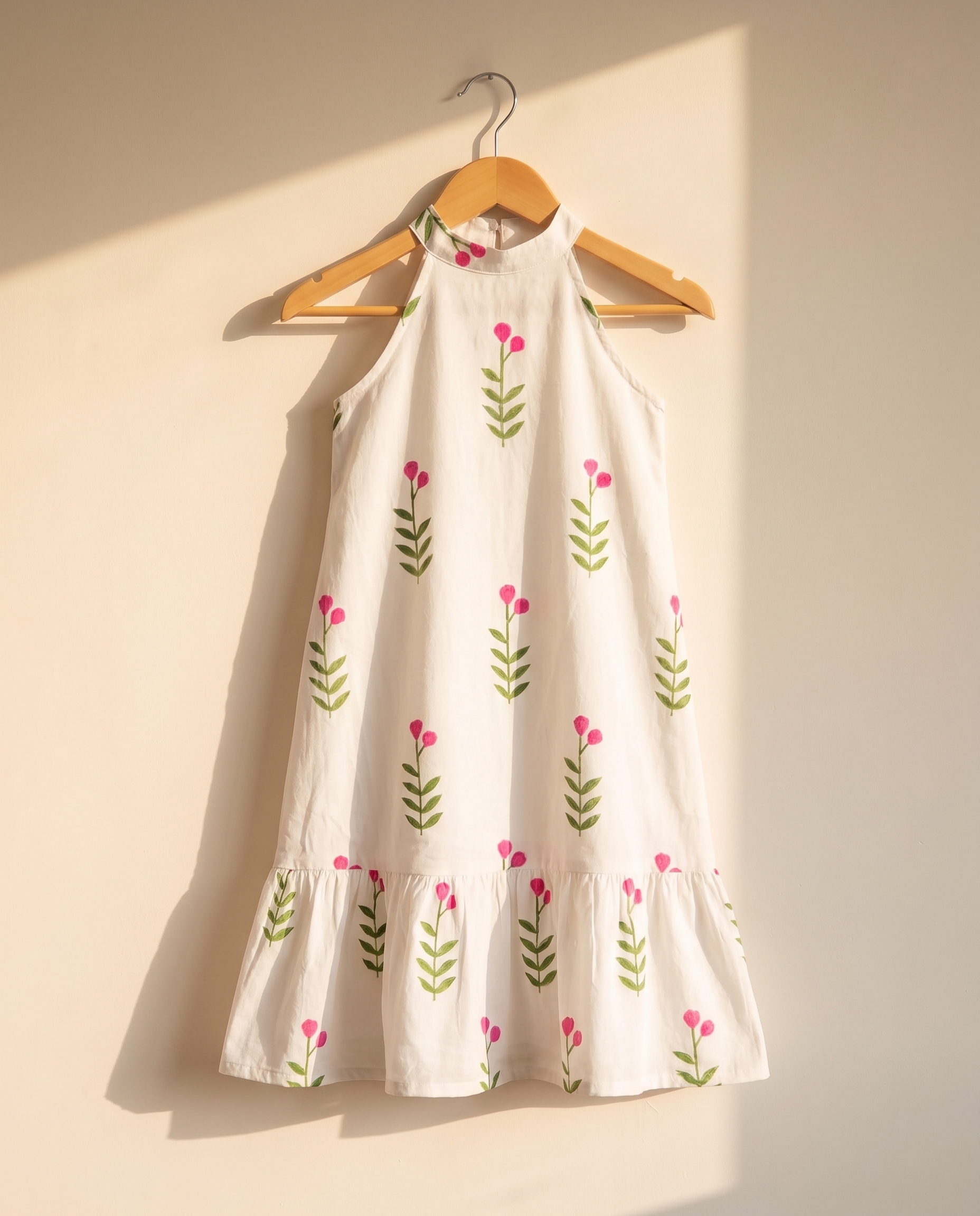 Pink Blossom Kids Frock